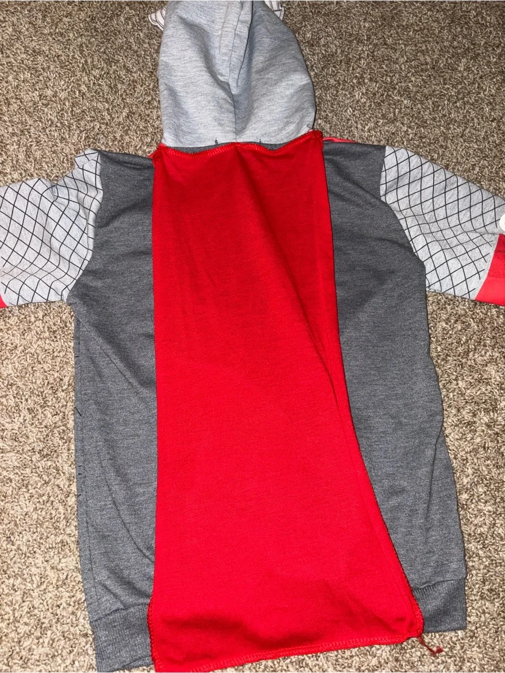 Avengers Thor Kids Red & Gray Thor Costume Hoodie